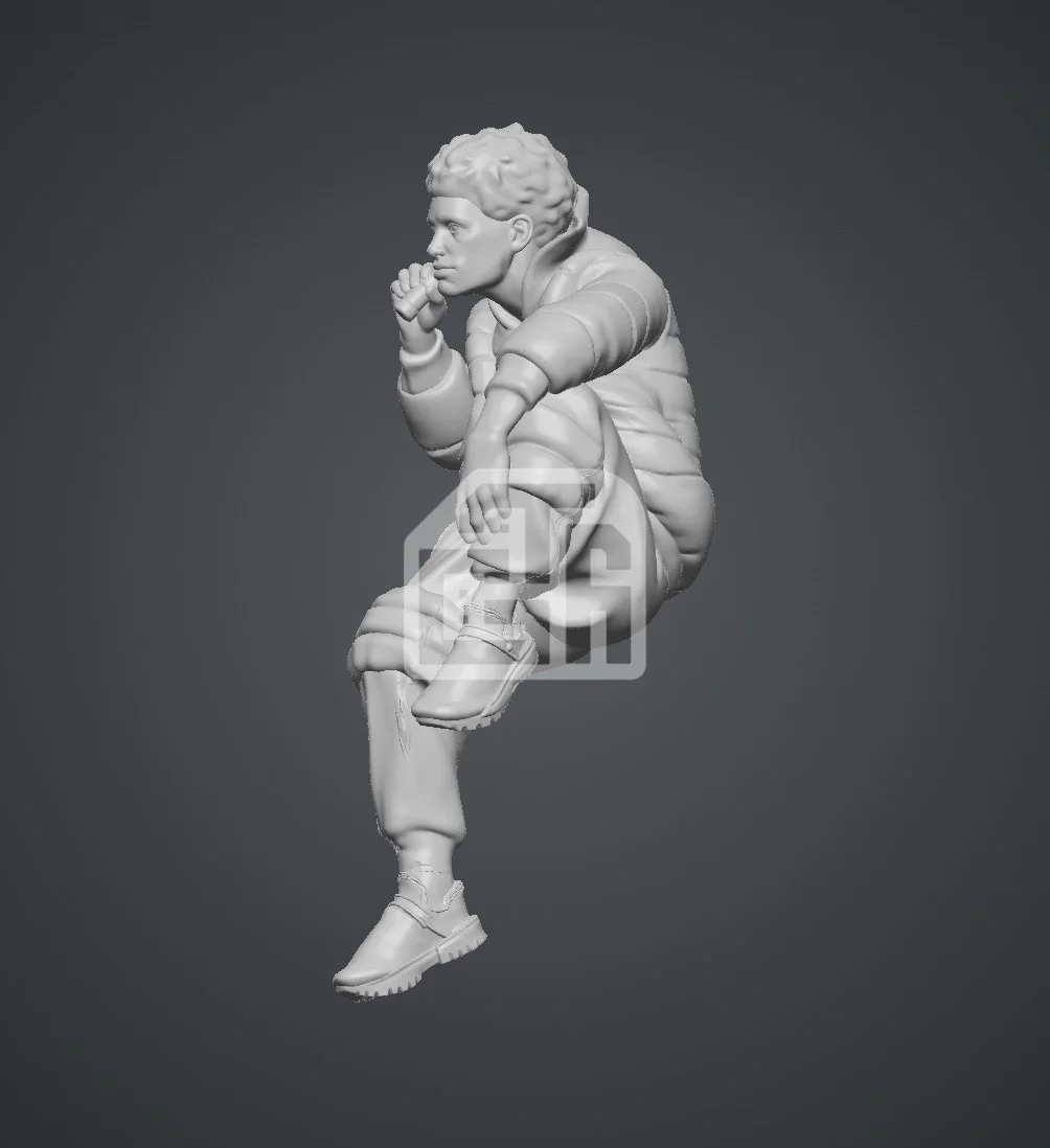 Figure khứa nam thanh niên ngồi xỉa răng - ảnh 1