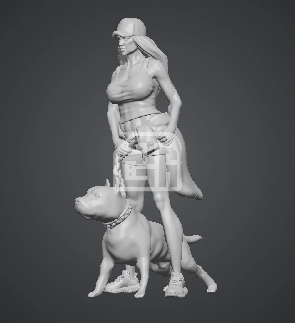 Figure nữ cường nhân cùng bulldog ngầu lòi - ảnh 1