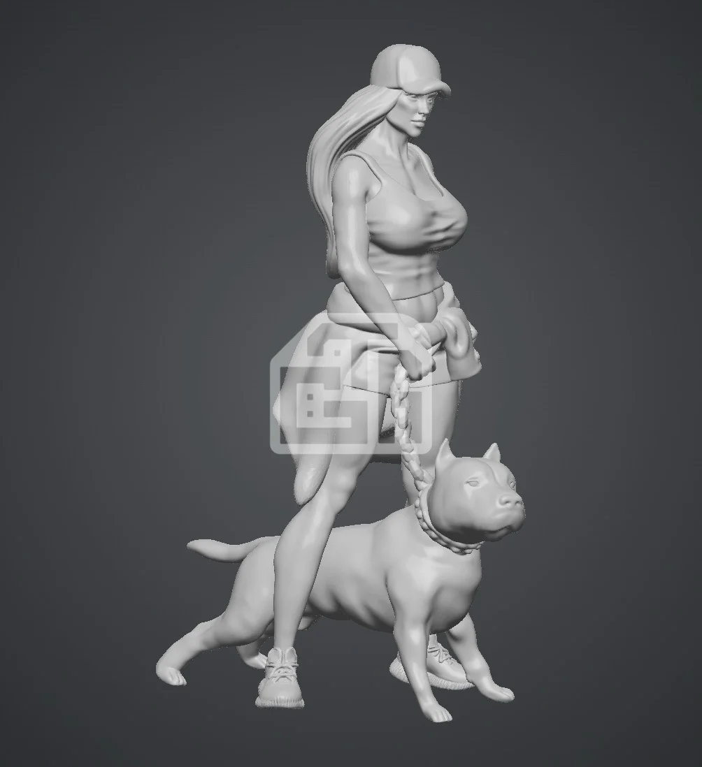 Figure nữ cường nhân cùng bulldog ngầu lòi - ảnh 2