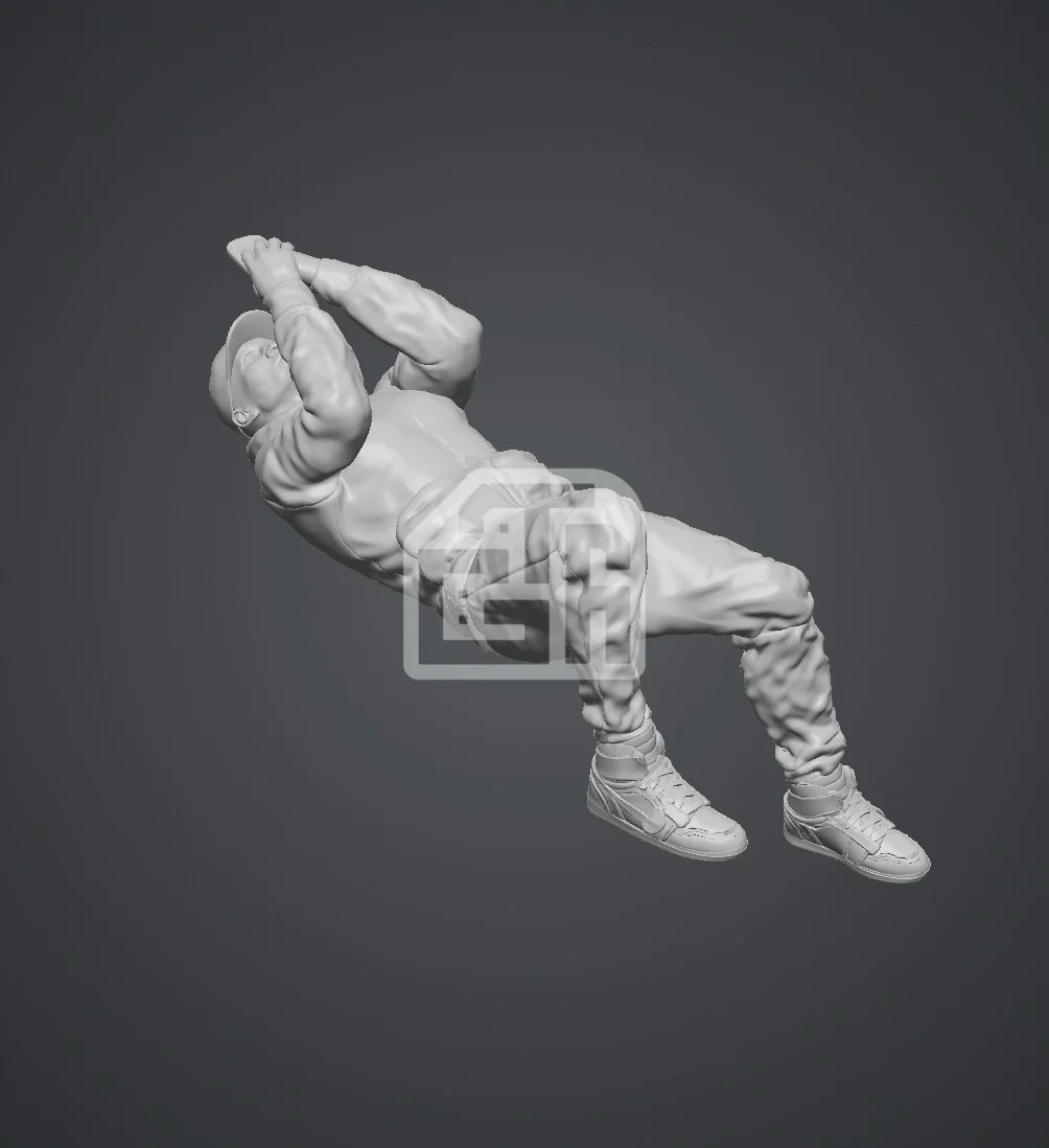 Figure Nam thanh niên nằm bấm điện thoại - ảnh 2