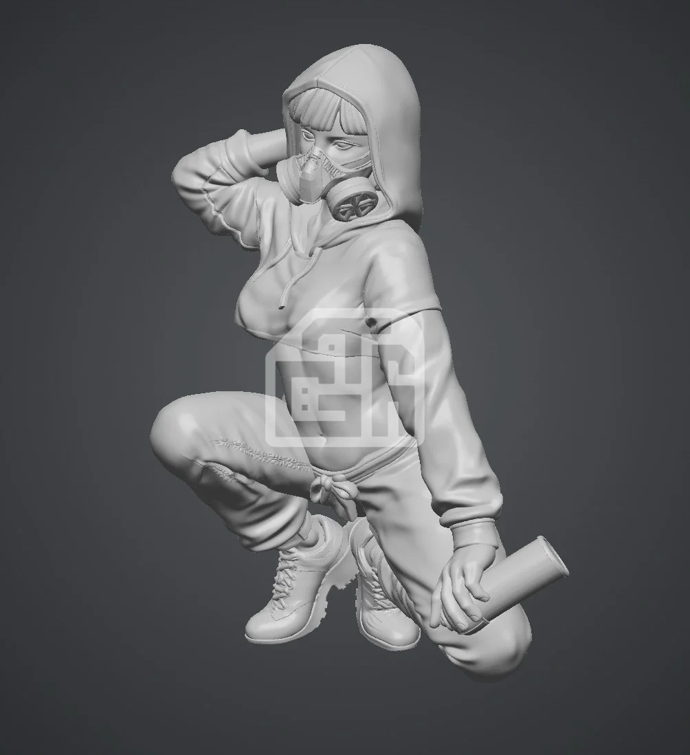Figure nữ grafity phun sơn xinh đẹp gợi cảm - ảnh 2