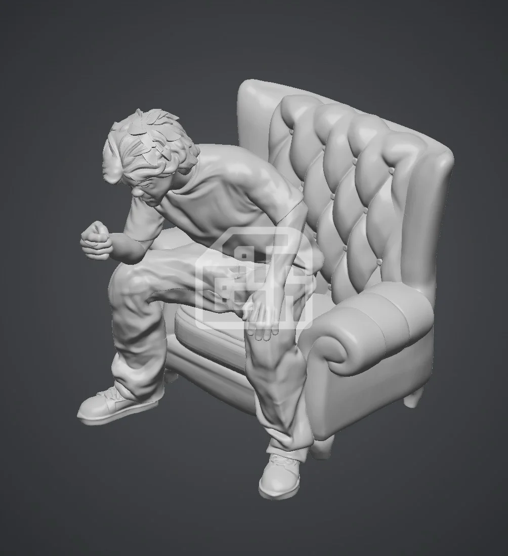 Figure Akira Nakai RWB ngồi trên sofa suy ngẫm cách phá porsche - ảnh 1
