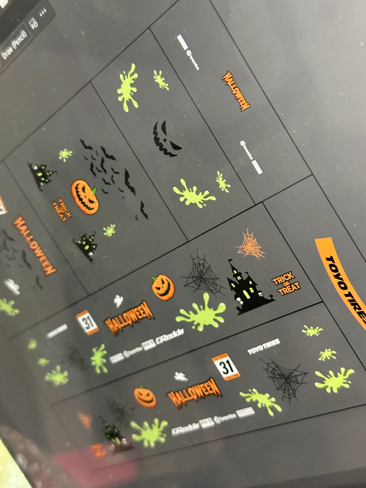 Bộ Decal Nước 1:64 Livery Halloween "Spooky Night" - Thiết Kế Độc Quyền Cho Xe Mô Hình - ảnh 3