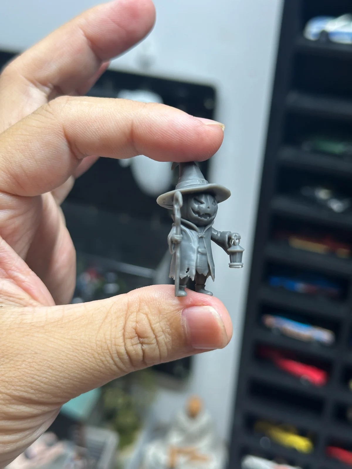 Phôi Figure 1:64 Bí Ngô Ma Thuật Halloween (Chưa Sơn) - In Resin Chịu Lực, Bám Màu Tốt - ảnh 3