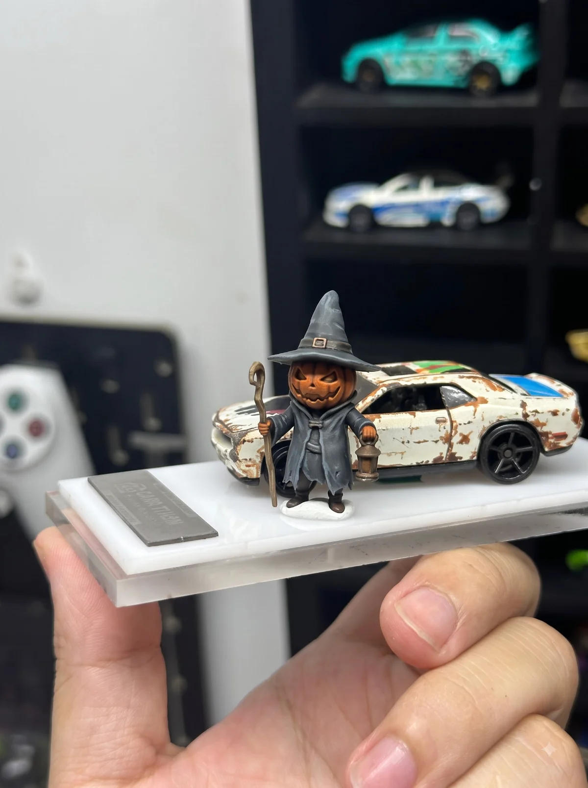 Phôi Figure 1:64 Bí Ngô Ma Thuật Halloween (Chưa Sơn) - In Resin Chịu Lực, Bám Màu Tốt - ảnh 1