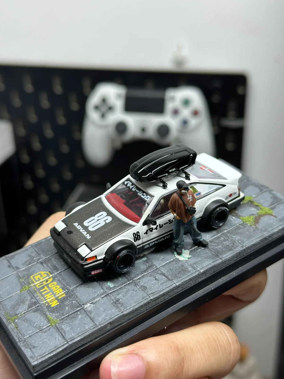 Phụ Kiện Cốp Nóc (Roof Box) Xe Mô Hình 1:64 - Resin Cao Cấp, Sơn Đen Bóng 2K - ảnh 2