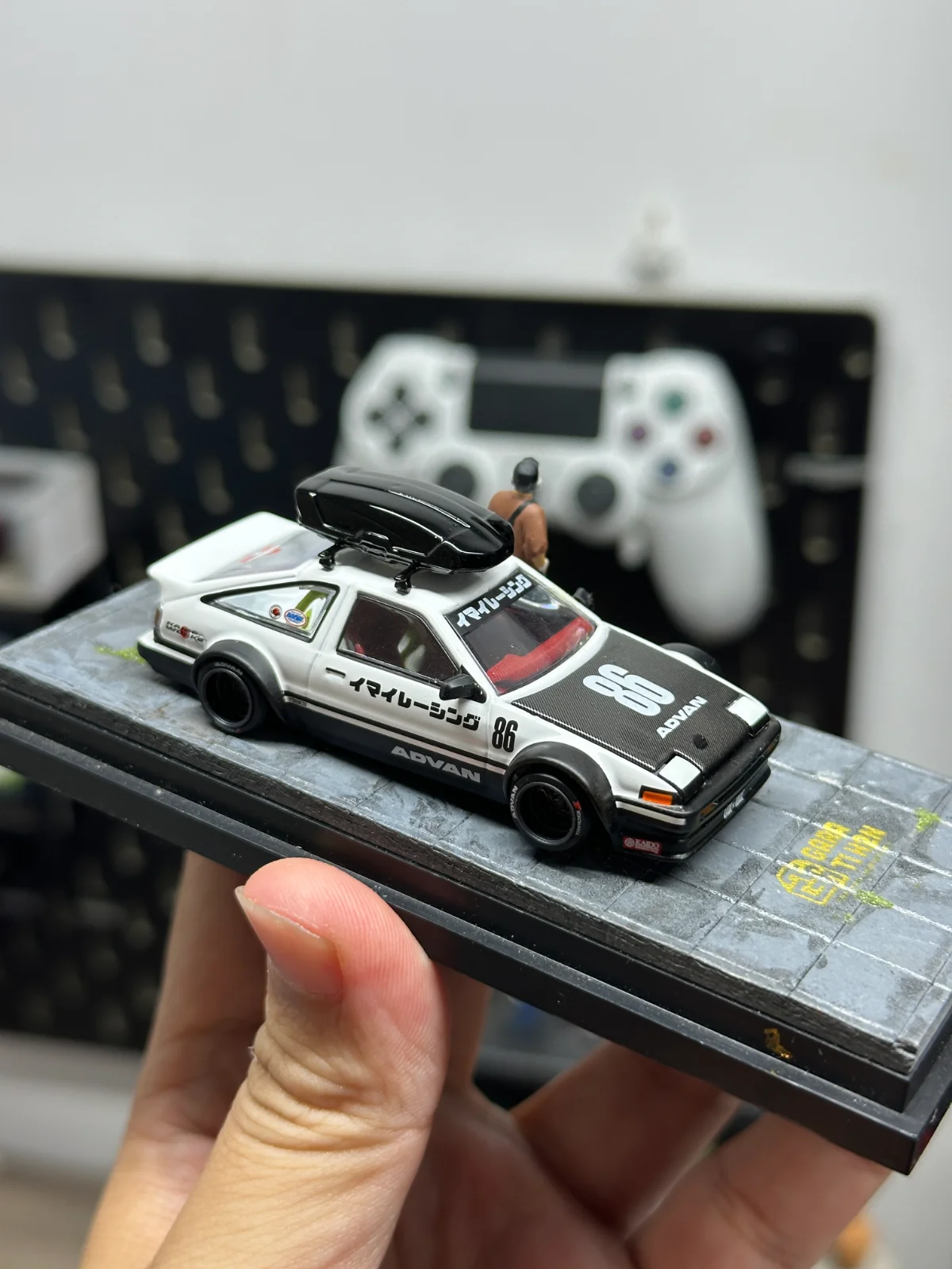 Phụ Kiện Cốp Nóc (Roof Box) Xe Mô Hình 1:64 - Resin Cao Cấp, Sơn Đen Bóng 2K - ảnh 3