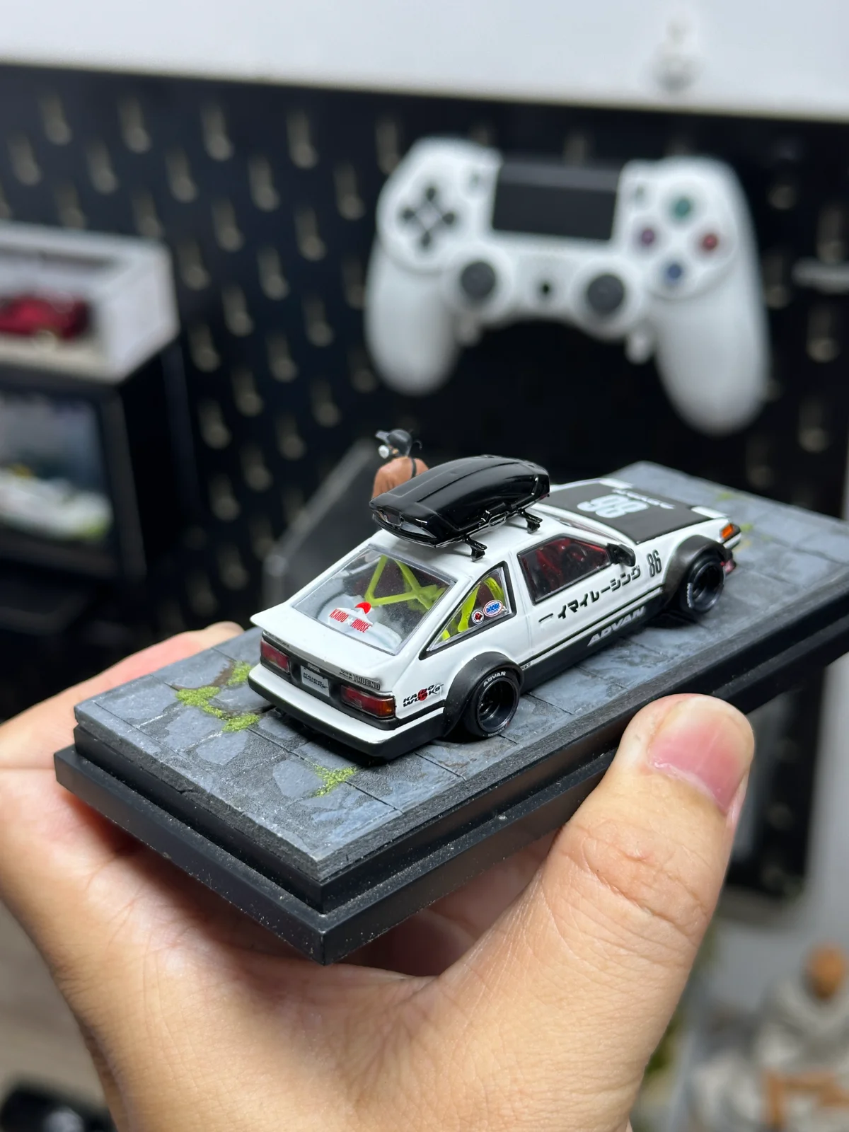 Phụ Kiện Cốp Nóc (Roof Box) Xe Mô Hình 1:64 - Resin Cao Cấp, Sơn Đen Bóng 2K - ảnh 4