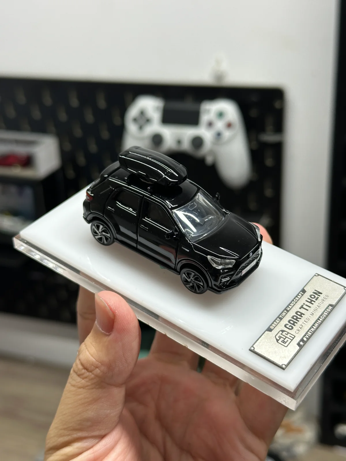 Phụ Kiện Cốp Nóc (Roof Box) Xe Mô Hình 1:64 - Resin Cao Cấp, Sơn Đen Bóng 2K - ảnh 5