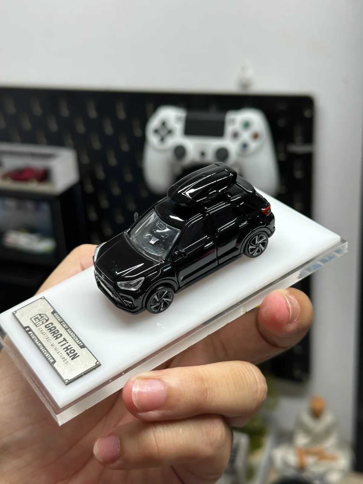 Phụ Kiện Cốp Nóc (Roof Box) Xe Mô Hình 1:64 - Resin Cao Cấp, Sơn Đen Bóng 2K - ảnh 1