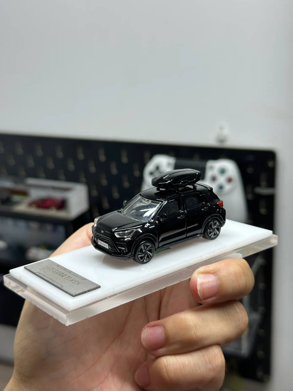 Phụ Kiện Cốp Nóc (Roof Box) Xe Mô Hình 1:64 - Resin Cao Cấp, Sơn Đen Bóng 2K - ảnh 7