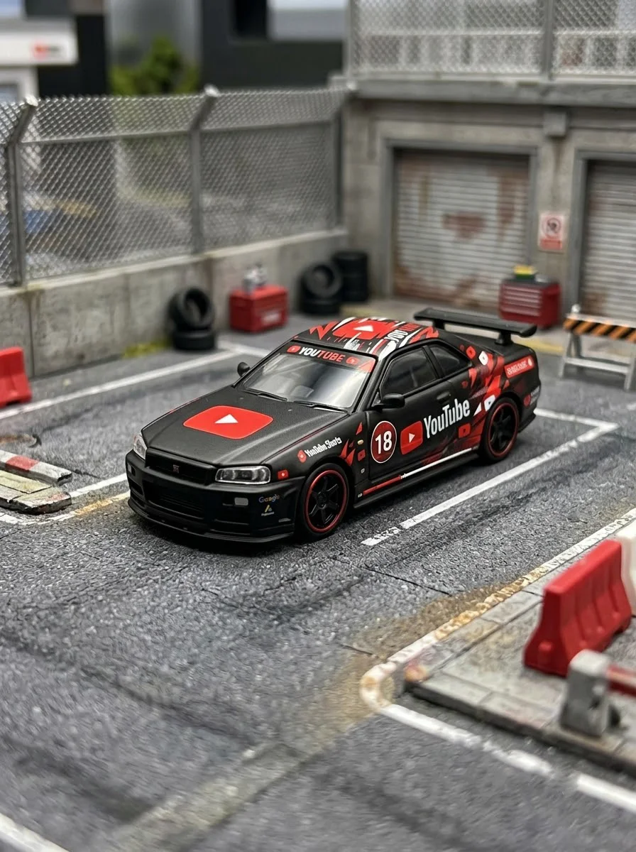 Bộ Decal Nước 1:64 Livery Youtube - Thiết Kế Độc Quyền Cho Xe Mô Hình - ảnh 1