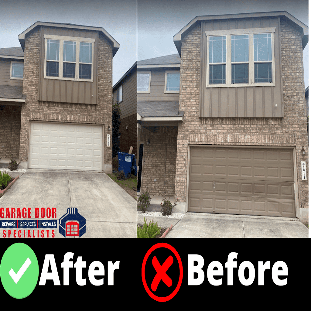 Garage Door Repair Before and After