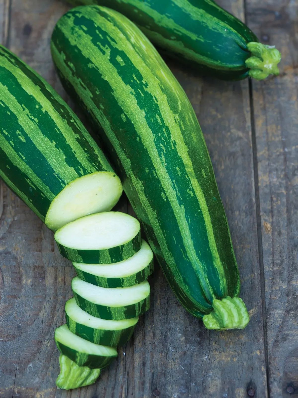 Summer Green Tiger Zucchini Hybrid Squash
