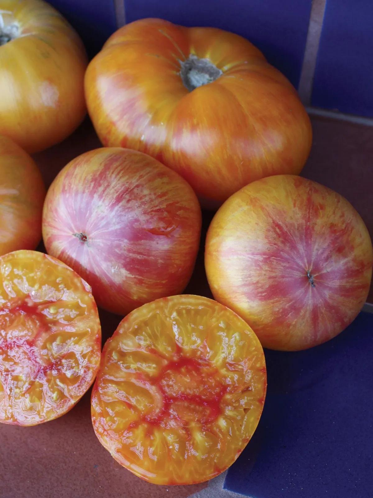 Pattys Yellow Striped Beefsteak Tomatoes