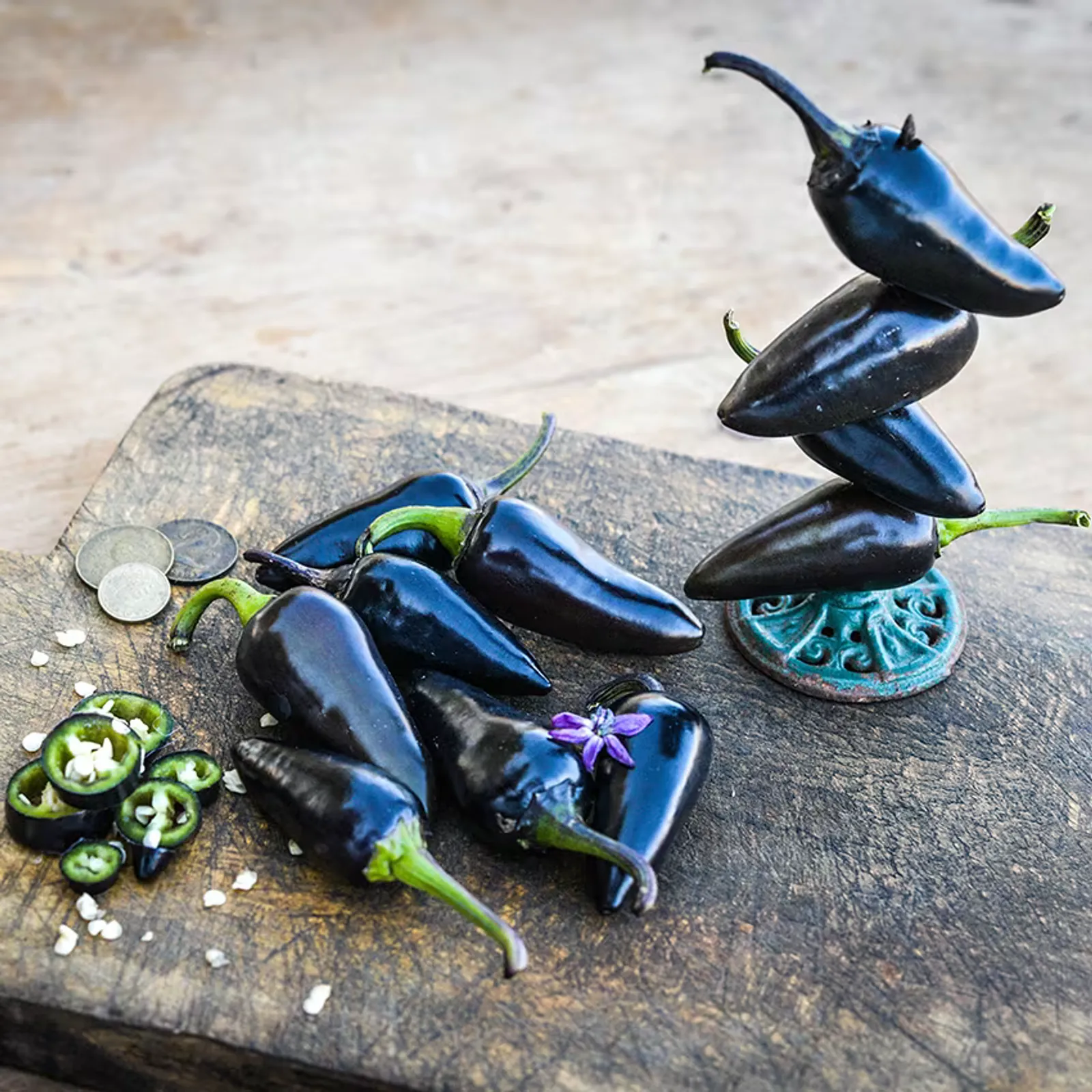 Black Hungarian Peppers
