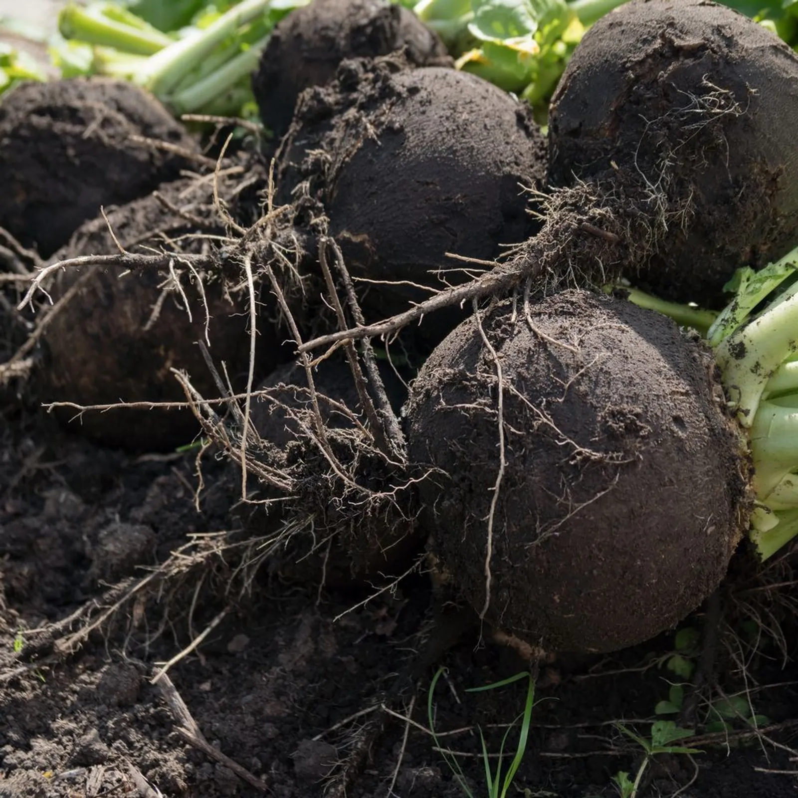 Black Spanish Round Radishes