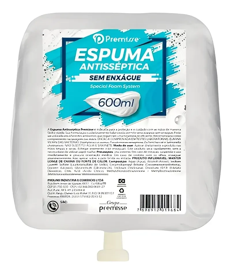 Álcool Espuma Anti-séptica Premisse - 600 ml
