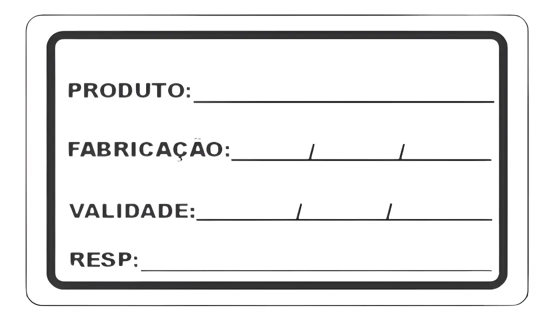 1000 Etiquetas de validade a prova d´água
