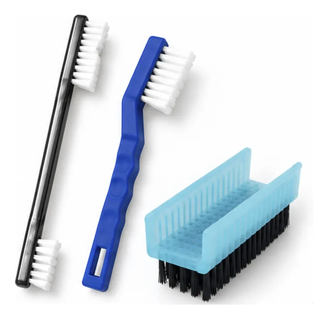 Kit 3 Escovas Autoclaváveis Limpeza Instrumentais
