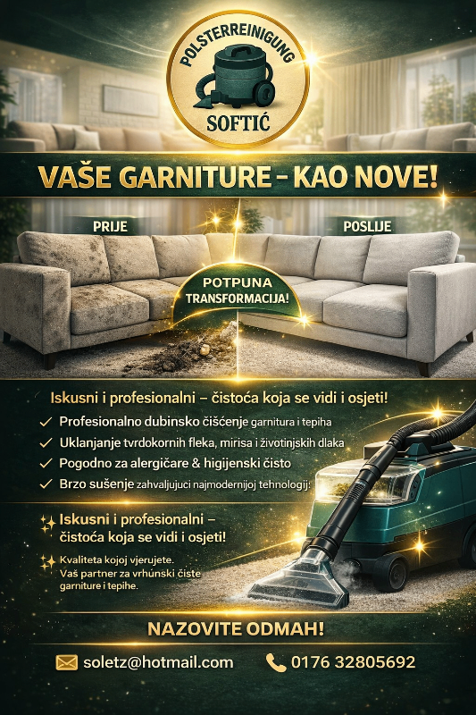Dubinsko čišćenje namještaja i tepiha 