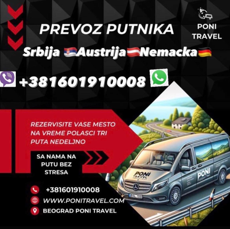 Prevoz putnika Srbija Nemacka