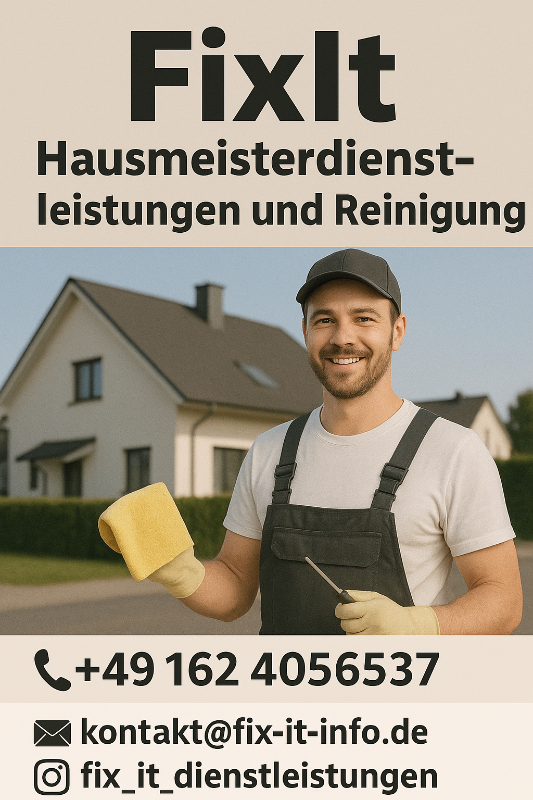 Hausmeisterdienstleistungen und Reinigungsarbeiten 