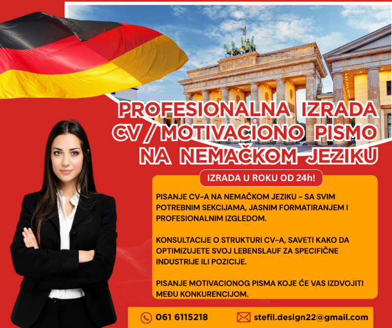 Profesionalna izrada CV-a na Nemačkom jeziku