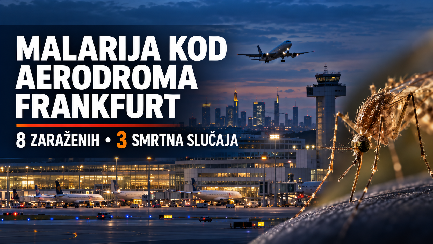 Treći smrtni slučaj povezan sa malarijom kod aerodroma Frankfurt: Šta je do sada poznato ?