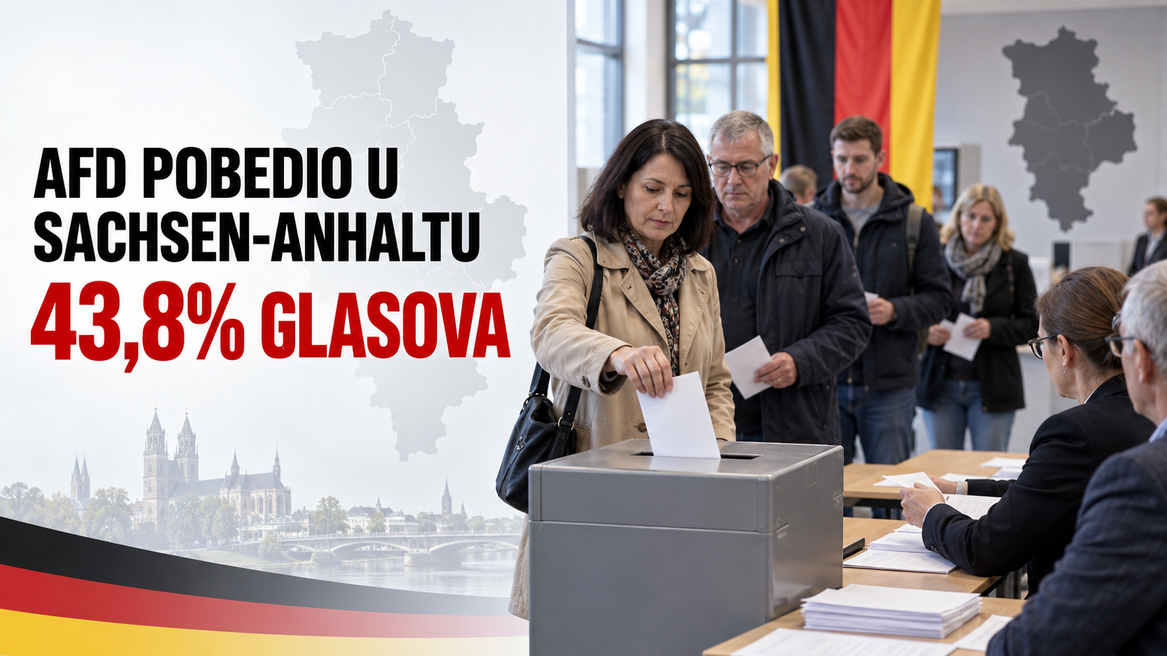 AfD gewinnt die Landtagswahl in Sachsen-Anhalt deutlich, verfehlt aber die absolute Mehrheit