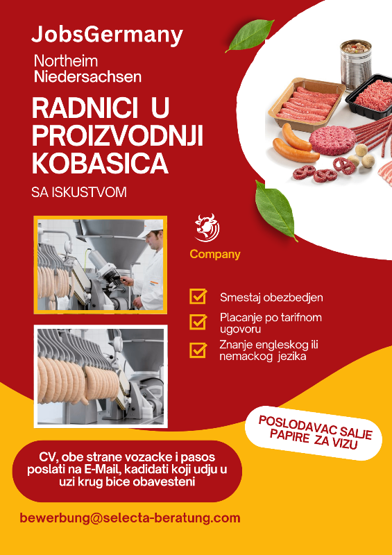 Radnici u proizvodnji kobasica