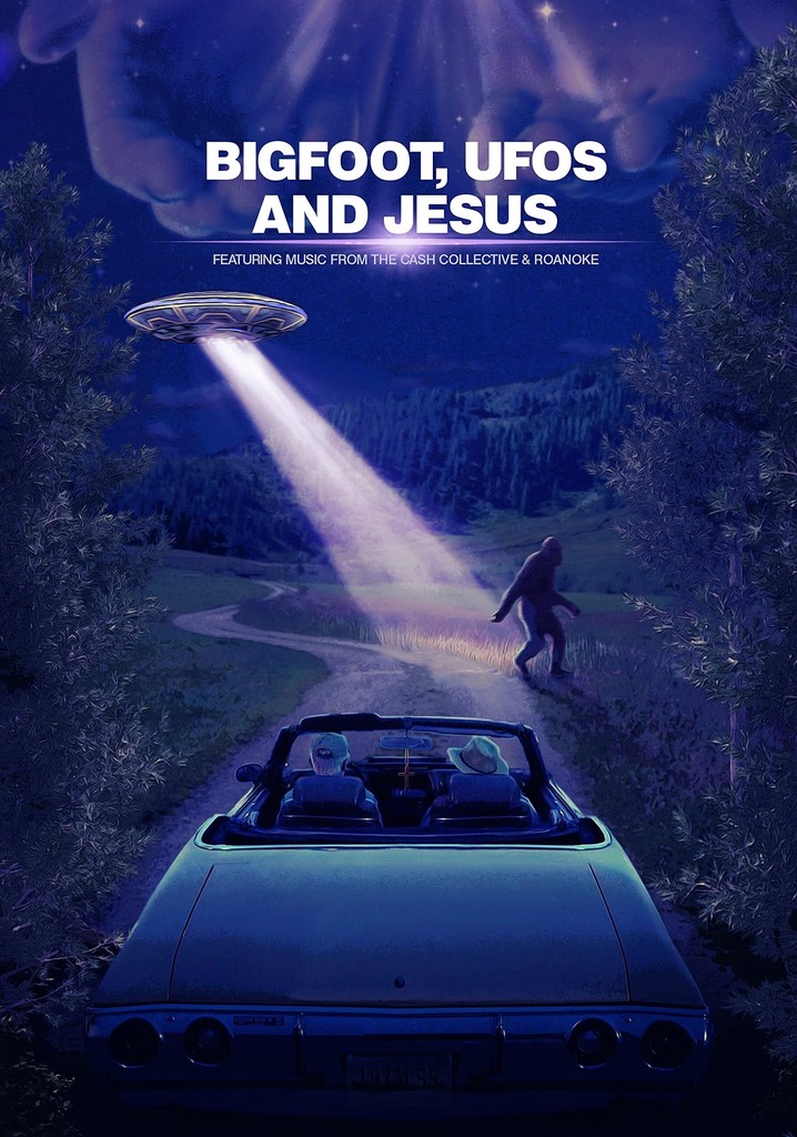 Bigfoot, UFOs and Jesus poster