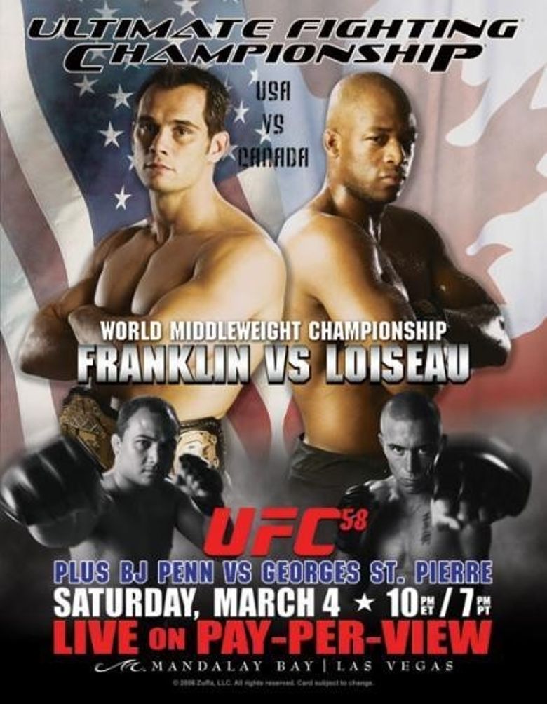UFC 58: USA vs. Canada poster