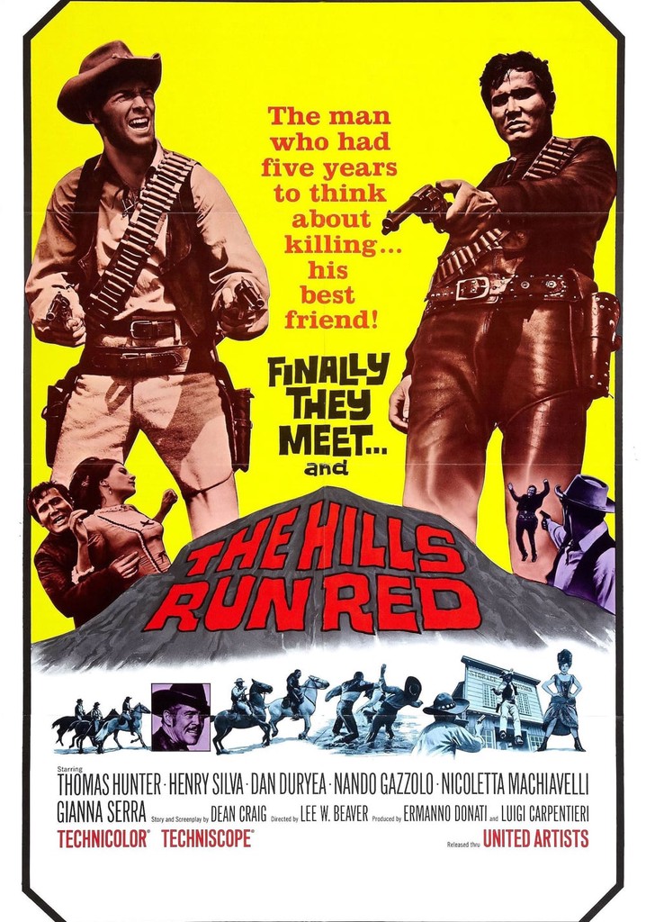 The Hills Run Red poster