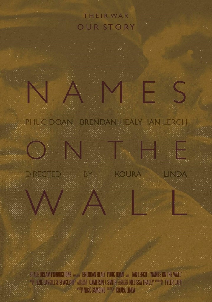 Names on the Wall poster