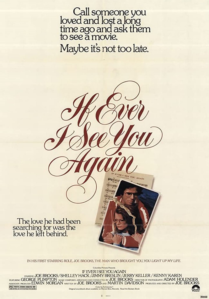 If Ever I See You Again poster