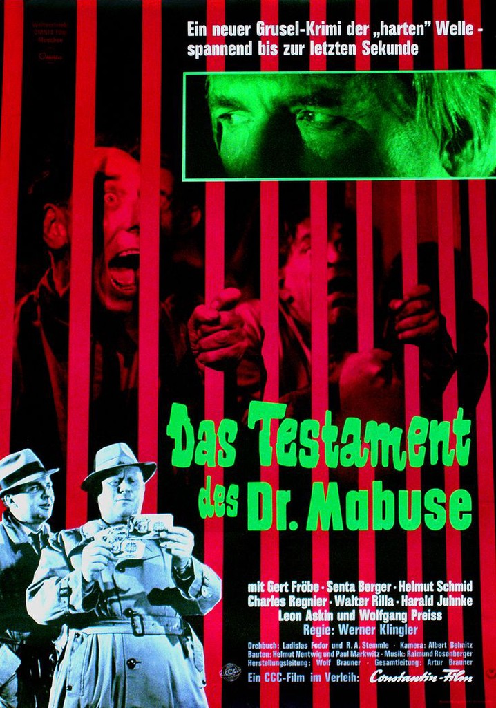 The Terror of Doctor Mabuse poster