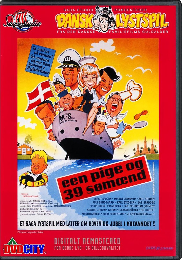 Een pige og 39 sømænd poster