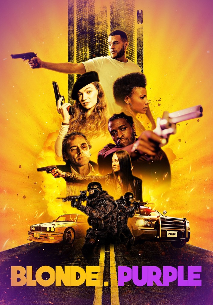 BLONDE. Purple poster