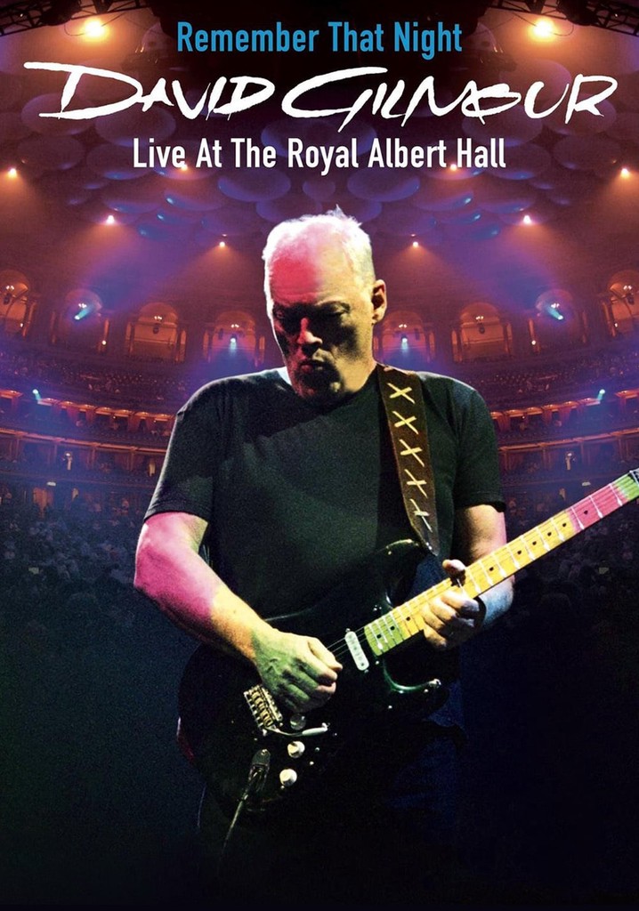 David Gilmour - Remember That Night poster