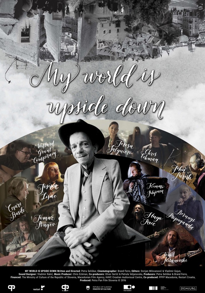 My world is upside down poster