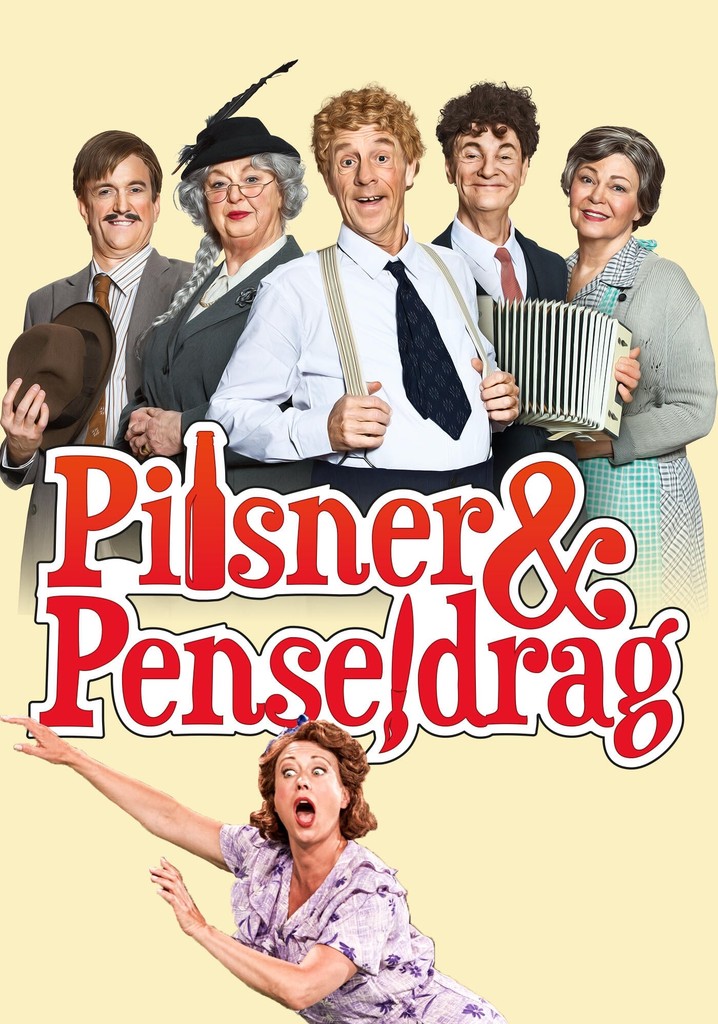 Pilsner & penseldrag poster