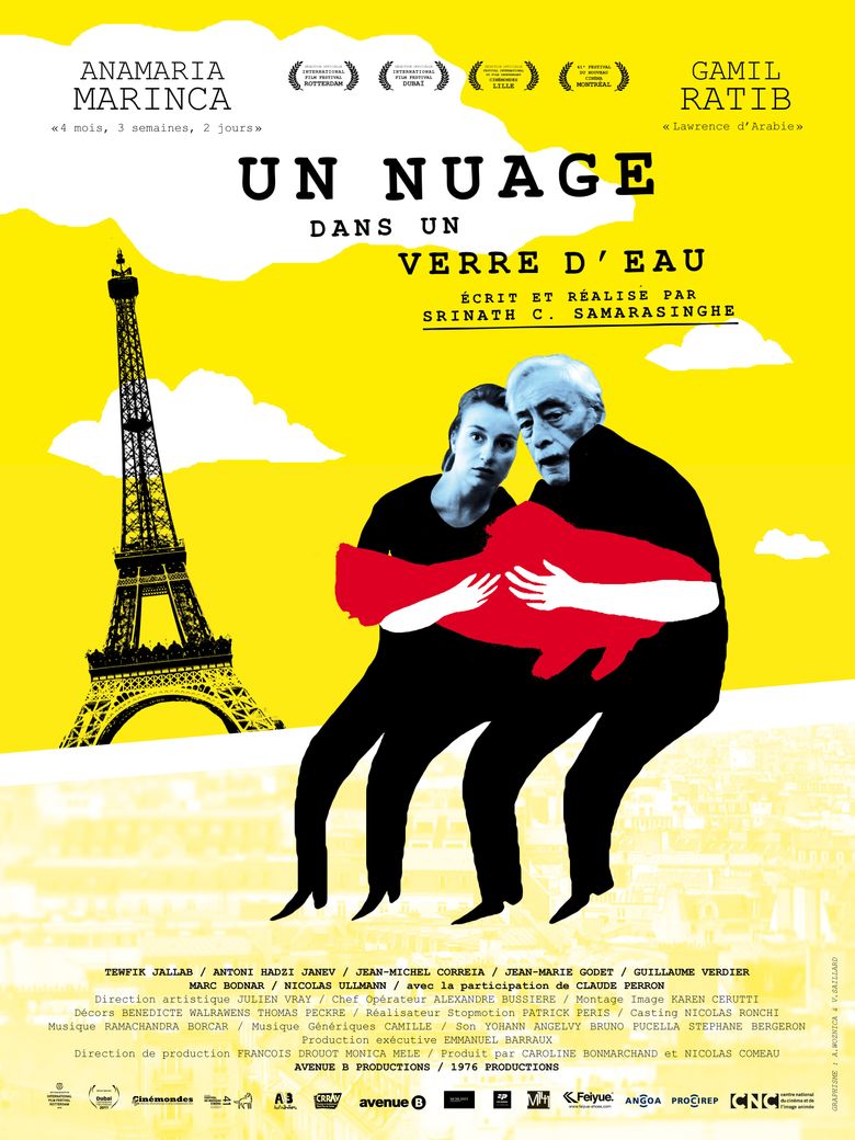Un nuage dans un verre d'eau poster