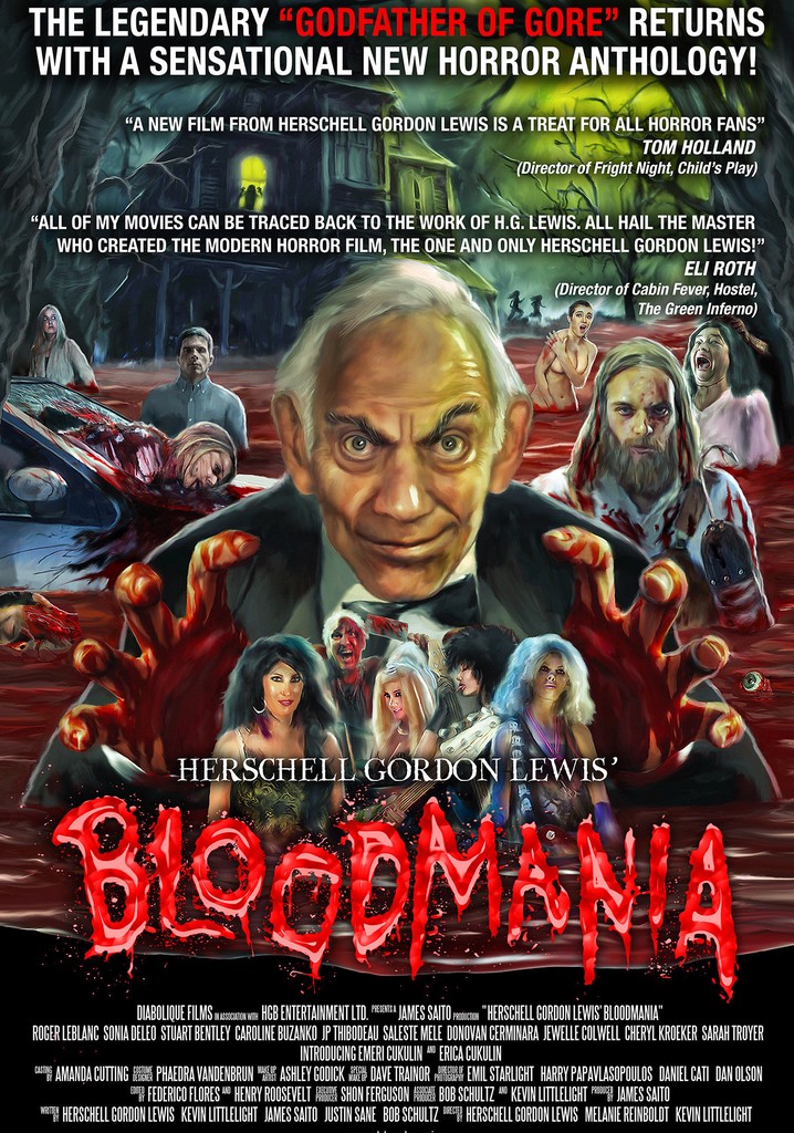 Herschell Gordon Lewis' BloodMania poster