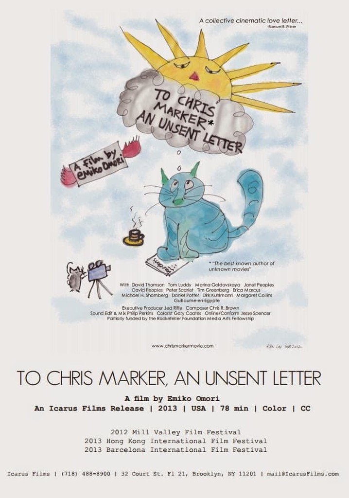 To Chris Marker, an Unsent Letter poster
