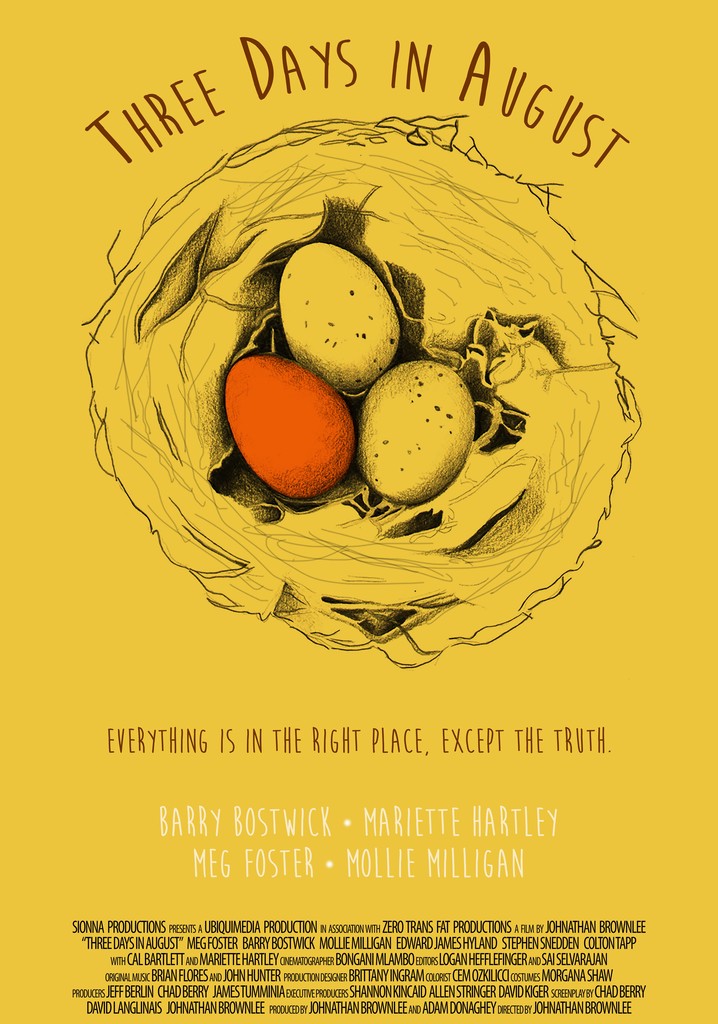 Three Days in August poster