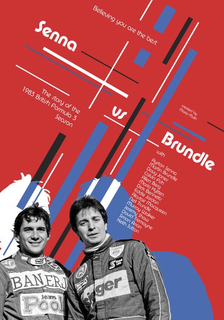 Senna vs Brundle poster