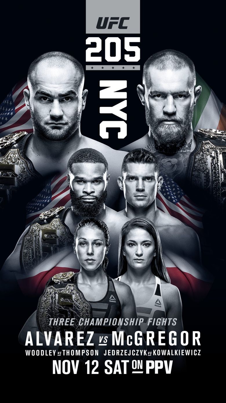 UFC 205: Alvarez vs. McGregor poster
