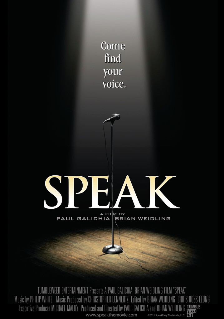 Speak poster