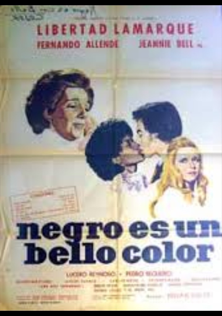 Negro es un bello color poster